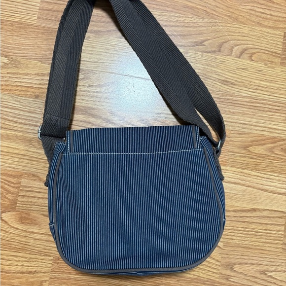 Striped Thirty One Blue and Brown Crossbody Bag - Picture 2 of 4